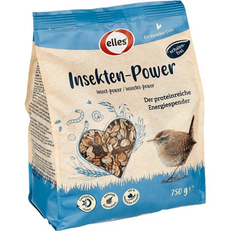Stroetmann – Elles Insekten-Power – Nourriture pour oiseaux sauvages aux insectes, sans coques, 750 g (1/2)