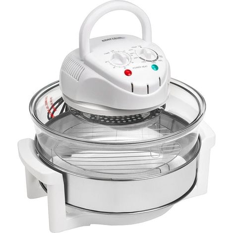 Four mixte halogène 18L – Cuisson rapide 5x plus rapide – 1500W – Température 20-250°C – Bol en verre trempé autonettoyant