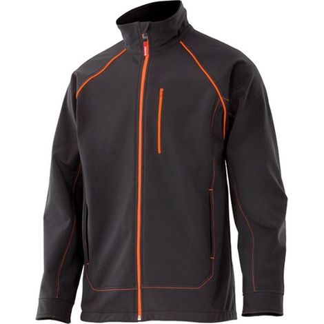 Cazadora soft Shell Negro/Naranja  XL - NEGRO / NARANJA FLUOR (1/5)