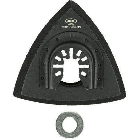 Piastra levigatrice JBM 60041 triangolare 79 mm resistente compatibile