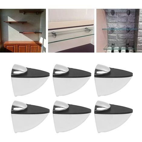 [Verglasungshalterung] Klemme K169 [Verstellbar] Zinklegierung, 6 Stück, 3–20 mm, tragbar, für Schaufenster, Büro, Zuhause (1/5)