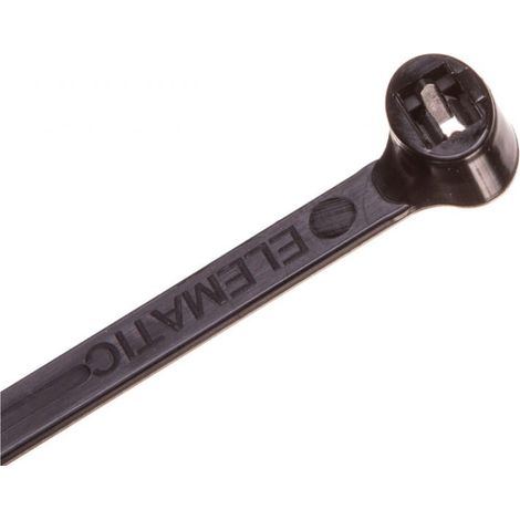 Fascetta stringicavo 290x4,5 nera UV con 2 denti di bloccaggio in acciaio BMTN3048 /100 pezzi/