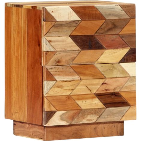 Nachttisch 40x30x50 cm Altholz Massiv