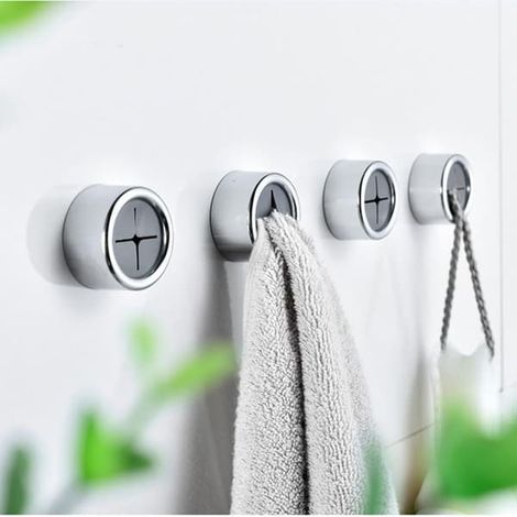 Porte-serviettes pour la cuisine, la salle de bain, le garage ou le camping-car. Idéal pour les serviettes à cheveux, les serviettes d'atelier ou les serviettes en microfibre. Fixation murale, sur un (1/5)