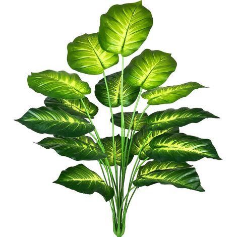 Palmier Tropical Plante Artificielle Monstera Vert Philodendron Fausse Plante Tropical Feuille de Tortue Tiges Arbres Jungle Arbuste Artificiel pour Pots Interieur Exterieur Salon Décorations (1/5)