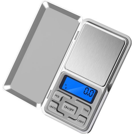 Balanza electrónica digital，Balanza de precisión，Balanza para joyería，Precisión 500 g x 0,01 g，Pantalla LCD retroiluminada