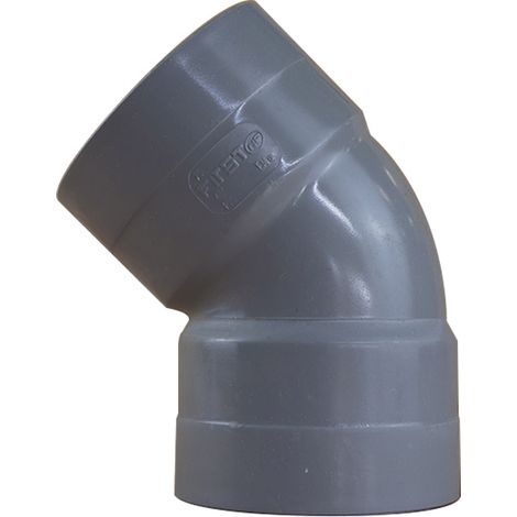 Coude PVC 45° Femelle/Femelle Ø75 - First Plast (1/5)