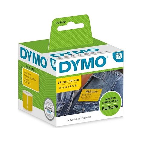 DYMO 101 x 54 mm jaune 220 pc(s) 2133400 Etiquette d'expédition, Etiquette porte-noms
