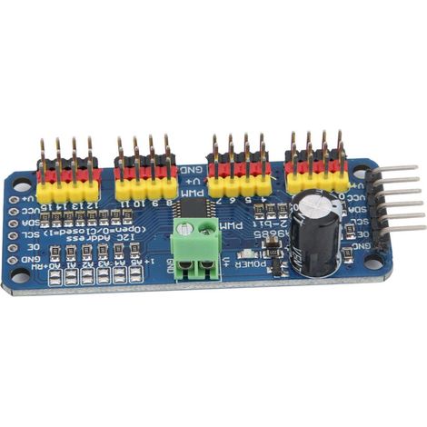 1 Module de commande, Servomoteur PWM 16 canaux, Interface I2C PCA9685, Pour robot et projet électronique (1/5)