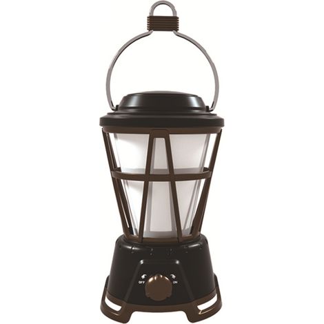 Lampe de camping LED rechargeable, lanterne portable de tente avec batterie externe, style rétro pour randonnée, pêche, réparation et éclairage d'urgence (1/5)