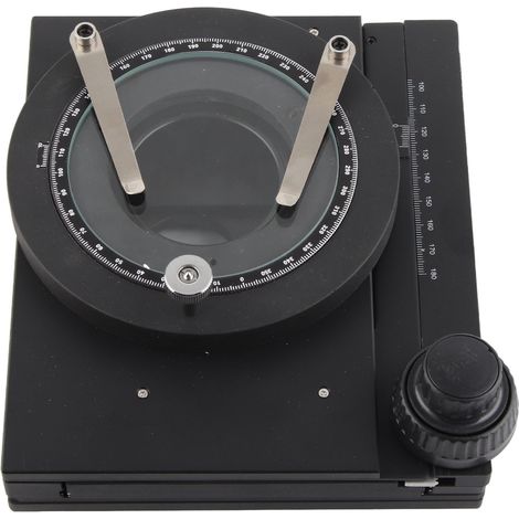 Microscope stéréo à platine micrométrique précise pour caméra industrielle, support mobile de mesure optique (1/5)