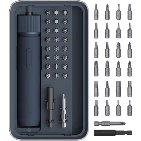 Elektrischer Schraubendreher Set mit 25 Bits, LED-Licht, 3 Drehmomentstufen, USB-C (1/5)