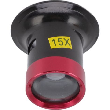 Loupe d'horloger 15X en alliage d'aluminium, loupe professionnelle pour bijoutiers et réparation de montres