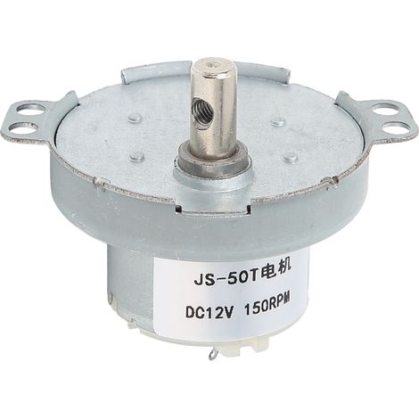 Moteur à engrenages DC12V à verrouillage automatique, micro-réducteur de vitesse, pièces de transmission avec trou M4, 150 tr/min (1/5)