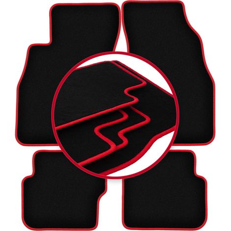 Tappetini auto CARLUX-RED per: Fiat Punto EVO hatchback (2998-2012) (1/5)