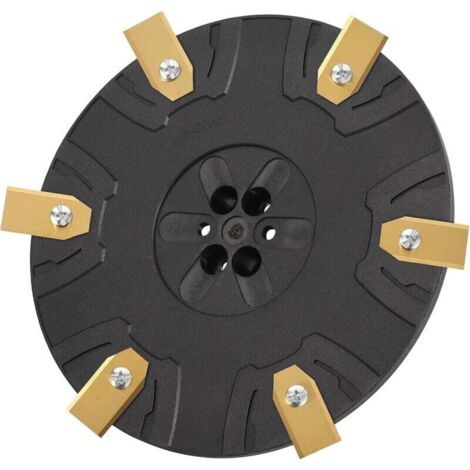 Plateau de lame réglable pour tondeuse robot pour 6 lames, plateau tournant pour tondeuse robot compatible avec GARDENA SILENO Minimo, FLYMO Easilife Go, Husqvarna Automower Aspire, avec lames (1/4)