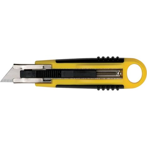 Cutter q-connect retractable 18 mm ergonomique sécurisé