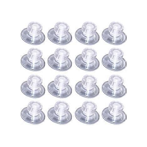 16er-Pack Glas-Saugnapf 45 mm, robuste PVC-Saugnapfpads zur Befestigung von Seitenmarkisen an Wohnwagen, Wohnmobilen und Campern (T5), auch für die Küche geeignet.