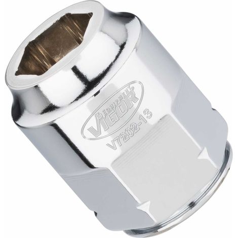 VIGOR Steckschlüssel-Einsatz superflach V7202-13 Vierkant hohl 12,5 mm (1/2 Zoll) Außen-Sechskant Profil 13 (1/5)