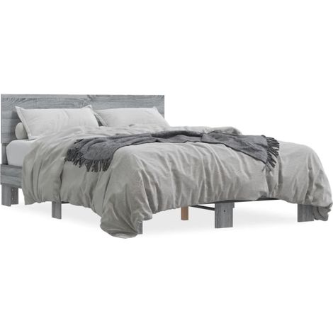 Maison Exclusive - Giroletto Grigio Sonoma 140x190 cm in Legno Multistrato Metallo (1/5)