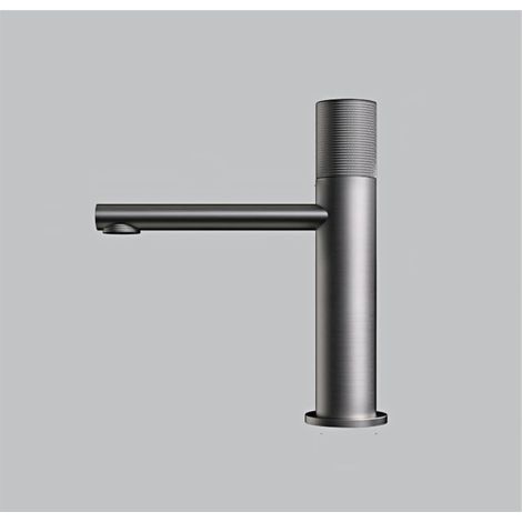 Robinet De Salle De Bains En Laiton Noir, Table De Toilette Ronde Pour Le Lavage Des Mains Sous Le Robinet Chaud Et Froid De L'hôtel (1/5)