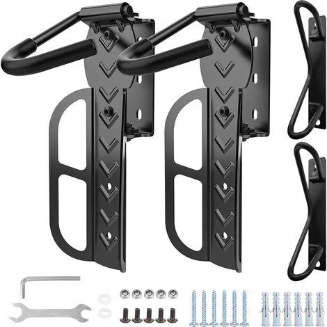 Support mural pivotant pour vélo – Acier haute résistance – Charge 60 lbs – Design rotatif 180° pour VTT et vélo électrique (1/5)