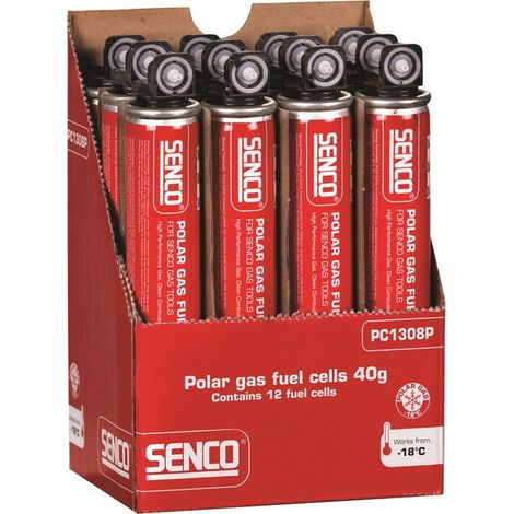 12 Cartouche de gaz SENCO PC1308P 40gr pour cloueur agrafeuse