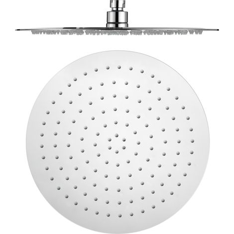 Rociador cromado 40 cm de techo redondo para ducha de Valaz (1/2)