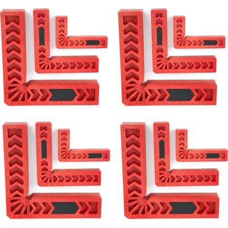 Équerre de repérage, équerre de fixation à 90 degrés, équerre en L, équerre en plastique, équerre pour le travail du bois, règle de marquage (1/5)