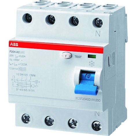 Interrupteur ABB f204 a-63/0.03 g 63A 30mA