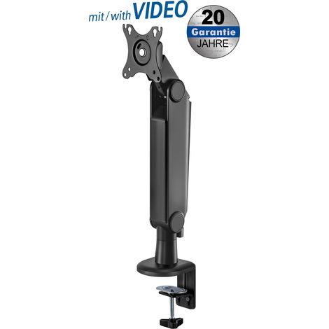 mywall Monitorständer de Tischständer HL54L für Monitor de 17-32 Zoll, Tischbefestigung, höhenverstellbar, neigbar, schwenkbar und horizontal verstellbar, mit Federsystem de, Belastung 2-8 kg
