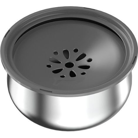 royaluxe -Bol d'eau anti-éclaboussures pour chien, bol d'eau pour chien en acier inoxydable, distribut d'eau lente anti-débordement pour chiens et chats de compagnie (1/5)