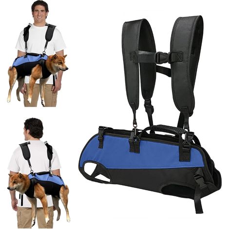 1 Harnais de levage pour chien, sac de transport réglable, tissu respirant, soutien mobilité, chiens âgés ou blessés (1/5)