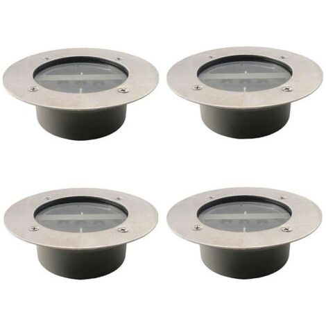 Lumière Solaire Extérieur, 4 Pack 3 LED Spot Lampe Solaire Jardin, Etanche IP65, Pelouse Lumière Decorative Pour Chemin Terra (1/5)