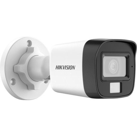 Telecamera mini bullet tvi 2mp dual light ir 30 m white light 20 m microfono integrato ip67 hikvision ds-2ce16d0t-lfs 300513673 (1/3)