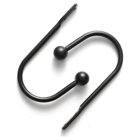 Set of 4 decorative curtain tiebacks, Black (1/5)