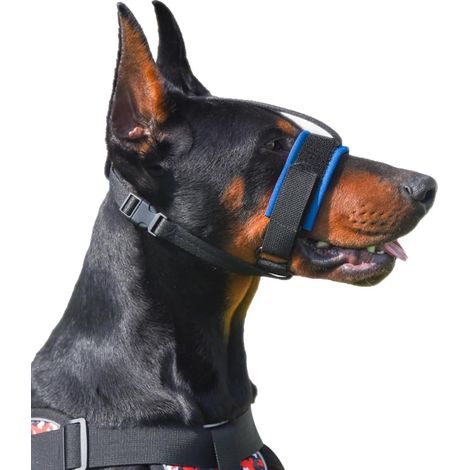 Dog Muzzle Adjustable Nylon Anti Barking Anti-Bite Breathable Pet Muzzle Removable Comfortable Headband for Small Medium Large Dogs (1/5)
