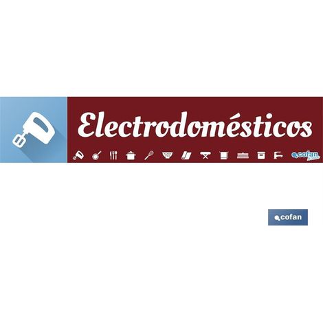 Signalétique magnétique 975 x 200 mm en PVC pour présentoirs d'électroménager