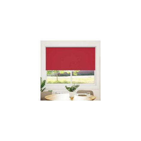 Verdunkelungsrollo 164,4 x 175 cm, Stoffbreite 160 cm, rot - Crezuo (1/4)