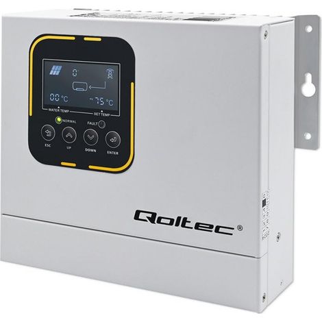 Qoltec ECO Solar Boost, inversor de conexión a red para calentamiento de agua de 4 kW con gestión mediante pantalla LCD, blanco