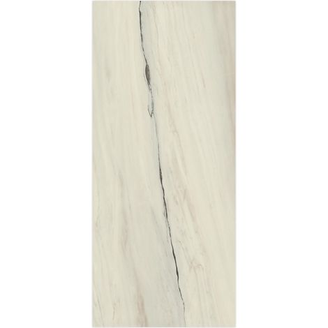 Carrelage effet Marbre Blanc Aurora 278x120x0,6 cm Brillant Magnaro - Mur intérieur (vendu par carton de 3,336 m²) - RO'MA CARRELAGE