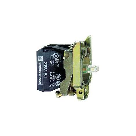 Corps bouton lumineux Ø22 LED 2NO 110-120V - ZB4BW0G13