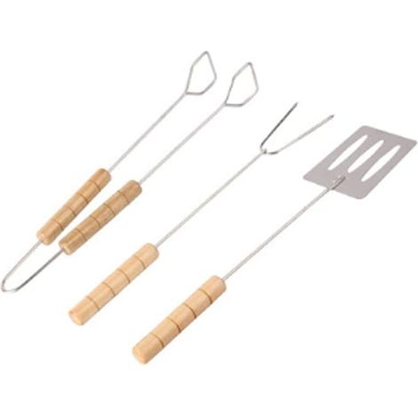 Cadeaux for Hommes, Ensemble d'ustensiles de Barbecue 3 pièces, Fourchette, Pince, spatule - (1/5)