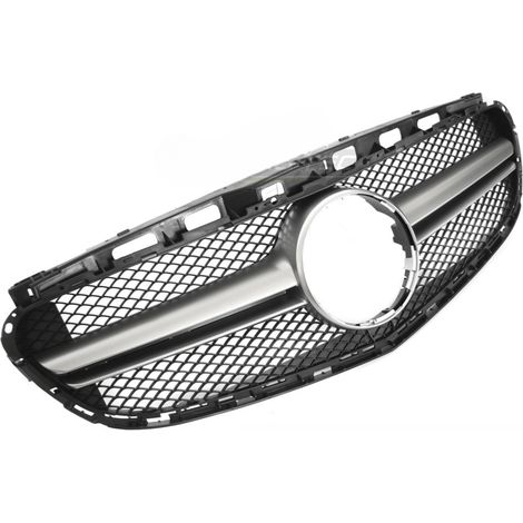 Grille calandre Mercedes classe E W212 de 2013 a 2016 Noir Silver-42695362 (1/4)