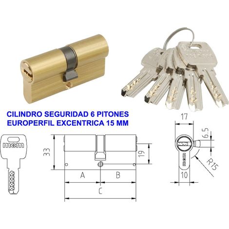 baja mcm cilindro seguridad europerf as6-65 30x35 r-15 laton