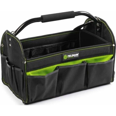 Fieldmann FDN 4020 Werkzeugtasche schwarz und grün robust (1/3)