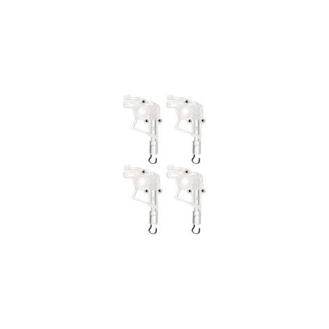 Baguettes en Plastique Transparent Lot de 4 Accessoires pour Stores Vénitiens 2 Pouces Kit de Réparation pour Usage Domestique