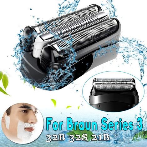 Grille de Rasoir Électrique - TEMPSA - 32B 32S 21B - ABS - Acier Inoxydable - Compatible Braun (1/3)