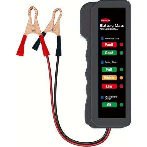 Mini Testeur De Batterie De Voiture 12V Testeur D'alternateur Numérique 6LED Lumières Détecter Affichage Outil (1/4)