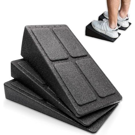 Multi-angle calage mollet, 3 pièces planche inclinée pour squat, angles réglables, légère et durable pour la performance fitness. (1/5)